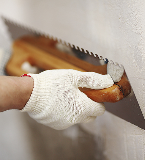 Proceso de restauración de una pared